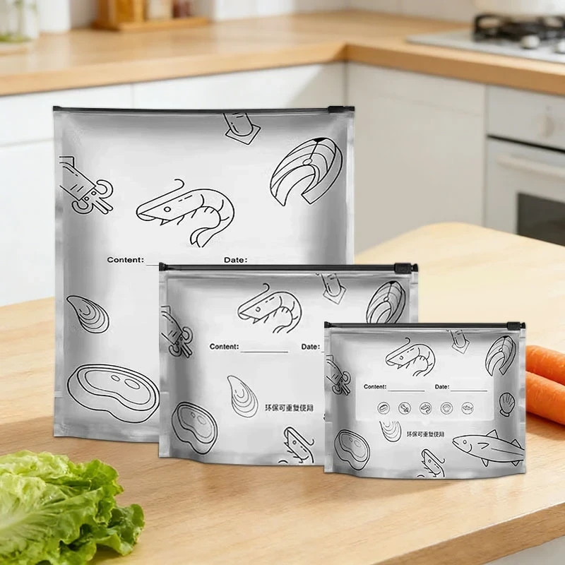Reusable Food Grade Foil Bag – বড় সাইজ জিপ লক